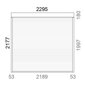 Volet roulant rénovation motorisé L2300 x H2180