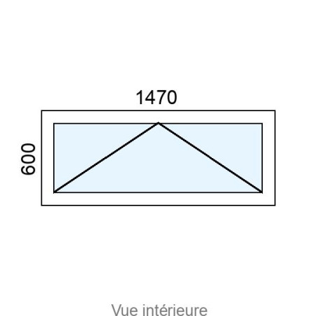 Châssis à Soufflet PVC L1470 x H600