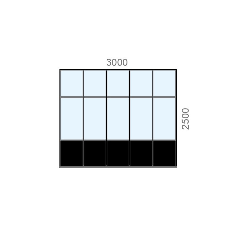 small-Cloison verrière sur mesure artiste L3000 x H2500