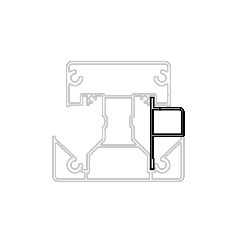 small-Closoir de finition Lg  1000 mm coloris Blanc 9016 lisse