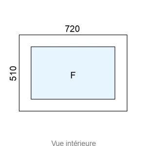 Châssis Fixe PVC L720 x H510