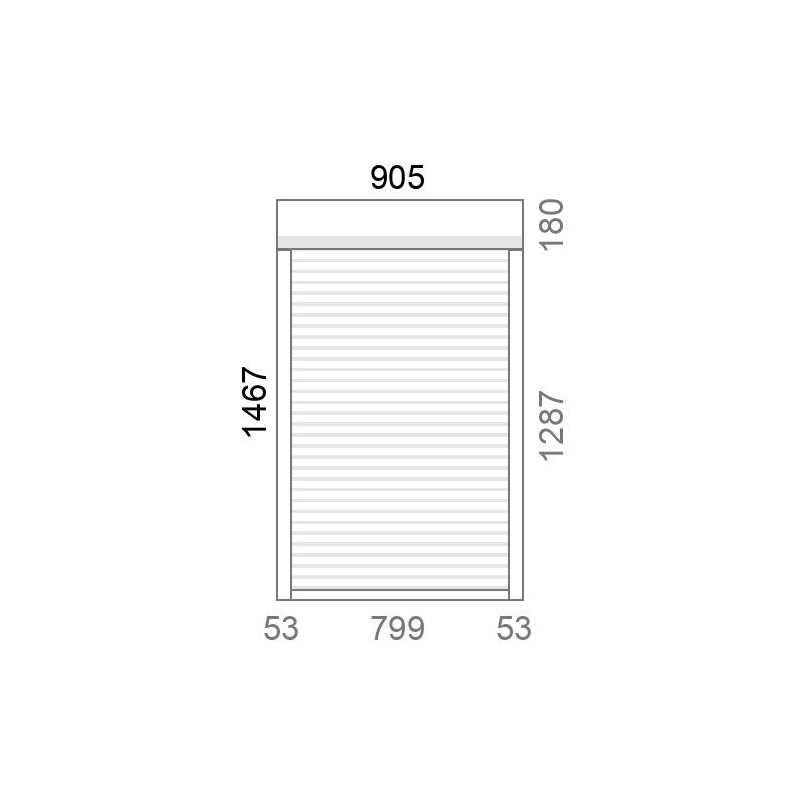 small-Volet roulant rénovation motorisé solaire radio A-OK L910 x H1470