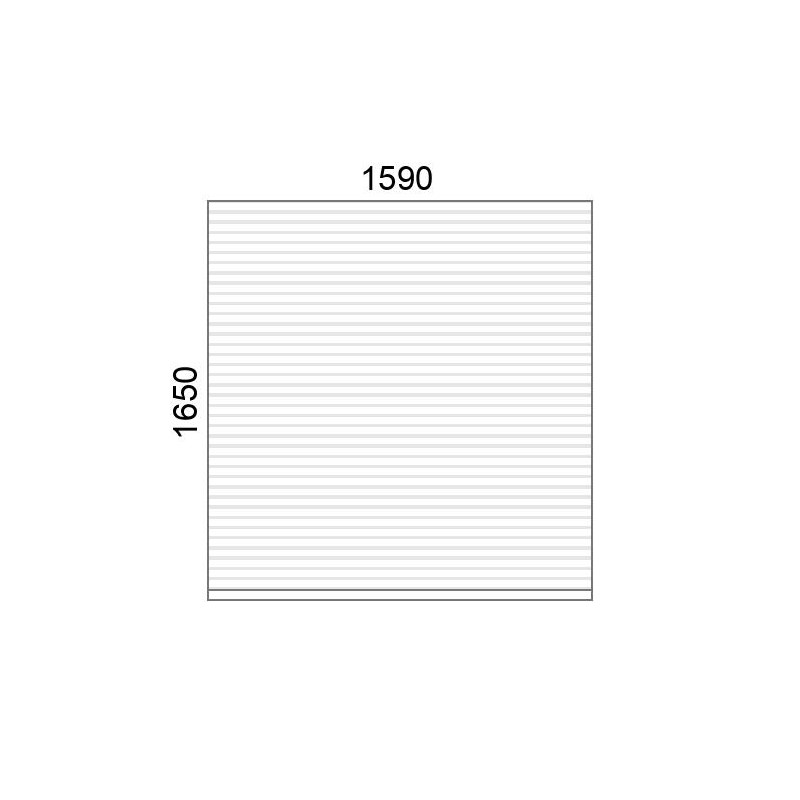 small-Tablier de volet roulant A39 L1590 x H1650 mm