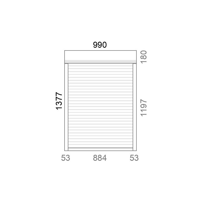 small-Volet roulant rénovation motorisé solaire radio A-OK L995 x H1380