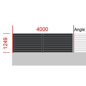 Elément de clôture L4000  x  H1249