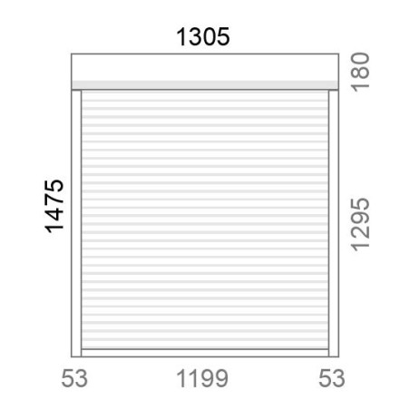 Volet roulant rénovation motorisé solaire radio IO RS100 L1199 x H1295