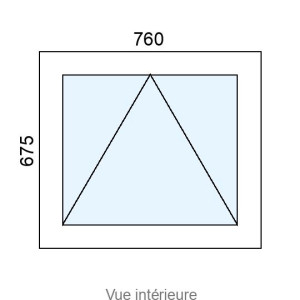 Châssis à Soufflet PVC L760 x H675