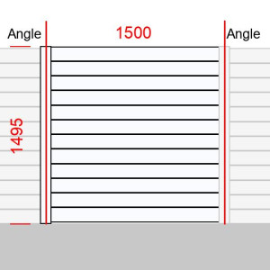 Elément de clôture L1500  x  H1495