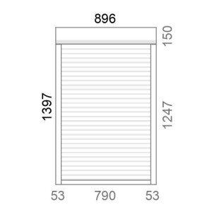 Volet roulant rénovation motorisé L901 x H1400