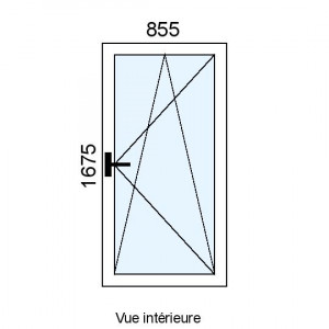 Fenêtre Alu OB 1 vantail...