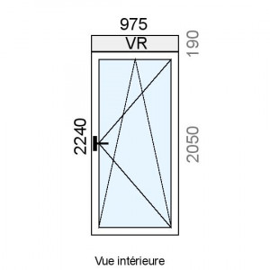 Fenêtre Alu OB 1 vantail...