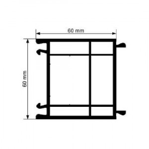 1 x Elargisseur de 60 mm en...