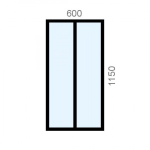 Verrière aluminium L600 x...