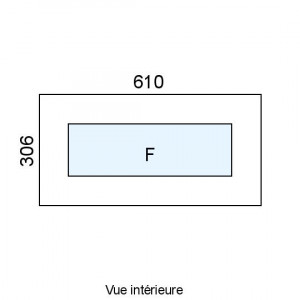 Châssis Fixe PVC L610 x H306