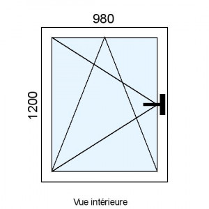 Fenêtre Alu OB 1 vantail...