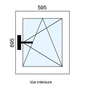 Fenêtre PVC OB 1 vantail...