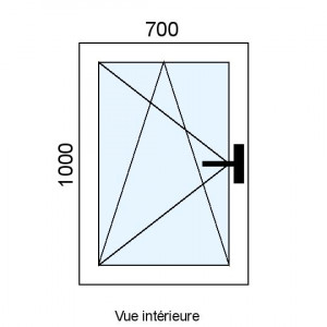 Fenêtre PVC OB 1 vantail...