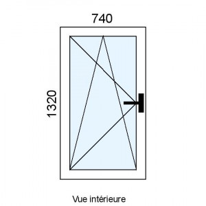 Fenêtre PVC OB 1 vantail...