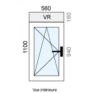 Fenêtre PVC plaxé OB 1...