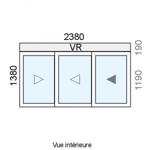 Fenêtre coulissante Alu 3...