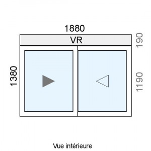 Fenêtre coulissante Alu 2...