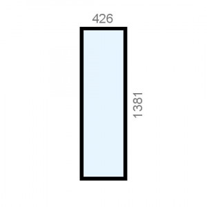 Verrière aluminium L426 x...