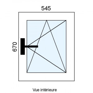 Fenêtre PVC OB 1 vantail...