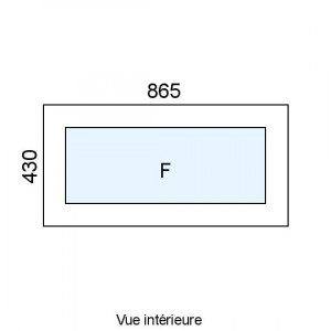 Châssis Alu Fixe L865 x H430