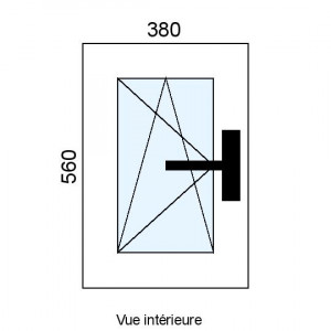 Fenêtre PVC OB 1 vantail...