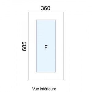 Châssis Fixe PVC L360 x H685