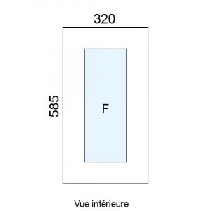 Châssis Fixe PVC L320 x H585