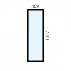 Verrière aluminium L409 x...