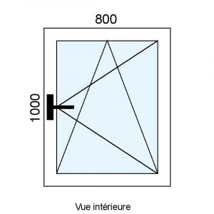 Fenêtre PVC OB 1 vantail...