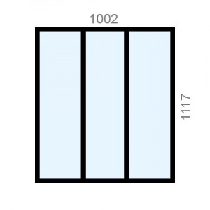 Verrière aluminium L1002 x...