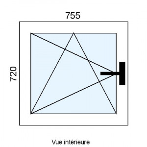 Fenêtre PVC OB 1 vantail...