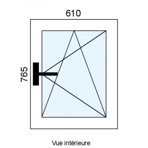 Fenêtre PVC OB 1 vantail...