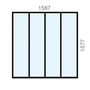 Verrière sur mesure L1567 x...