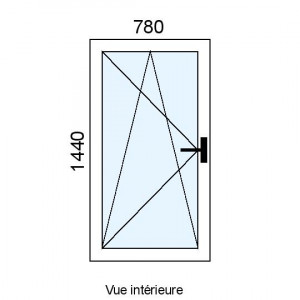 Fenêtre PVC OB 1 vantail...